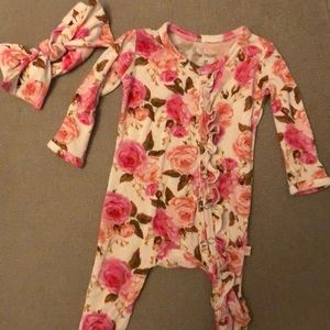 Posh peanut newborn romper